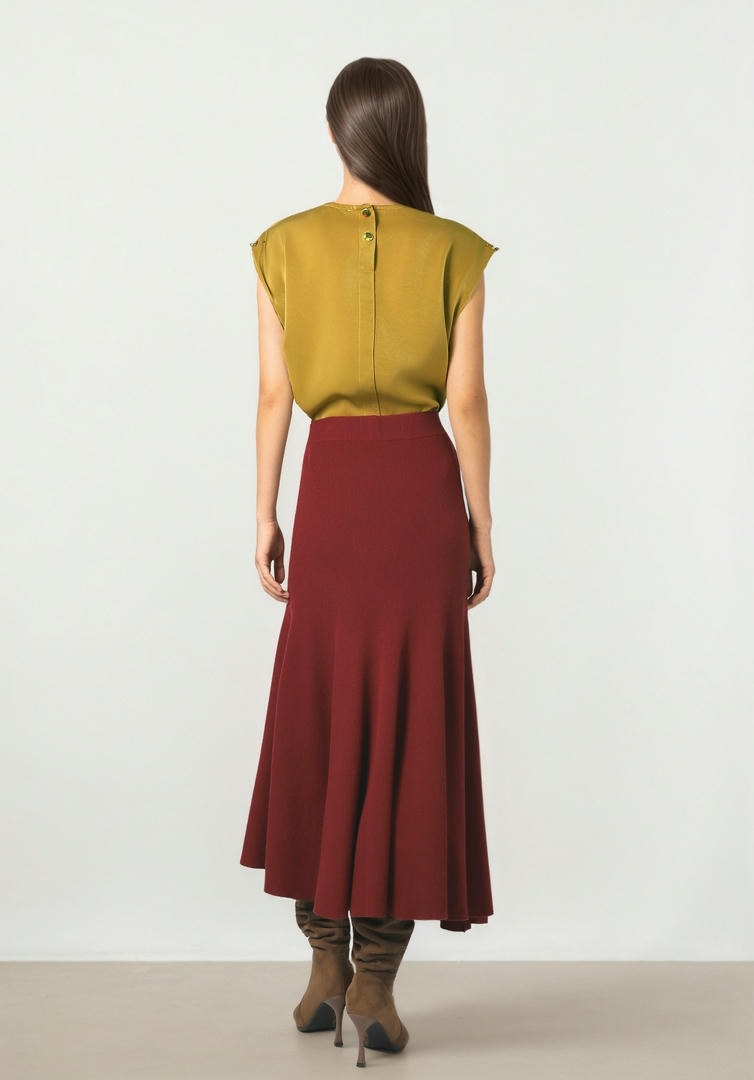 Olive Satin Top