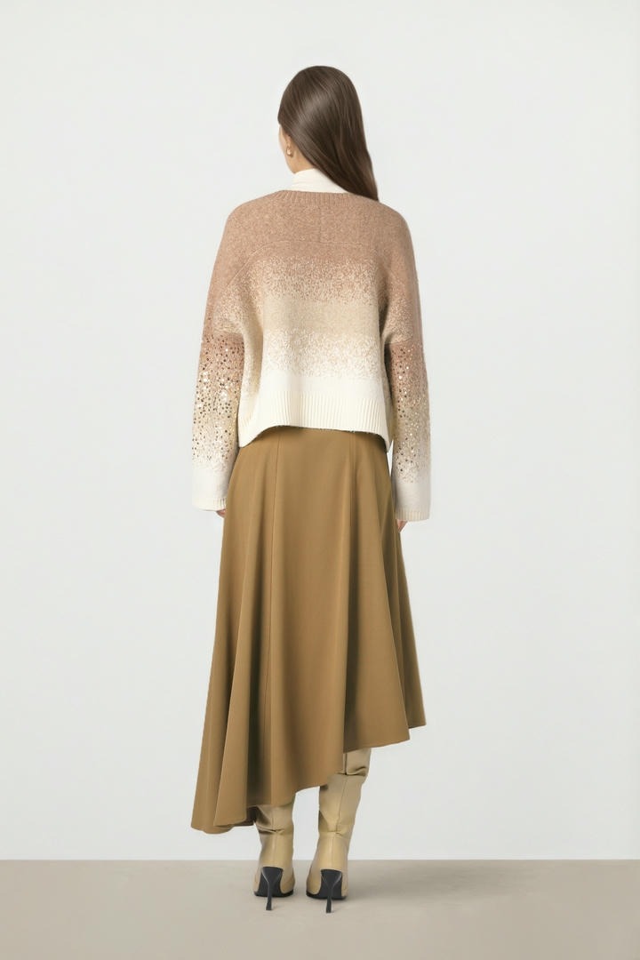 Ombre Fuzzy Knit