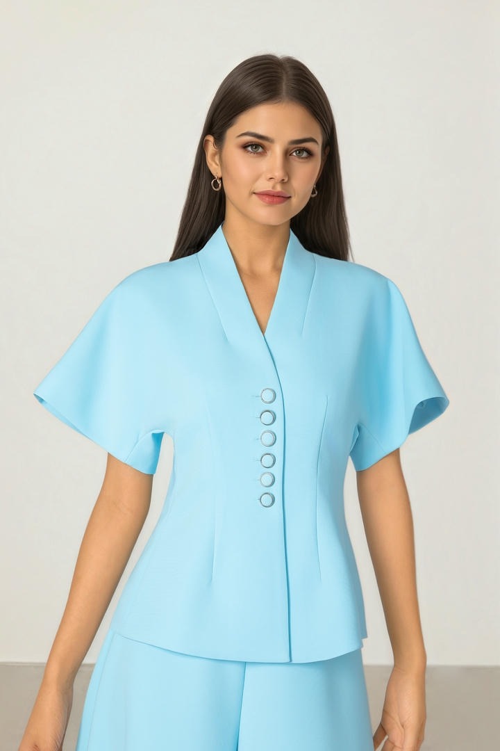 Kimono Button Top