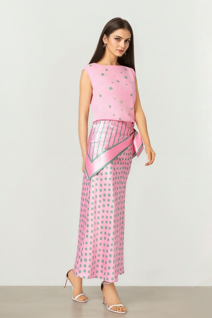 Scarf Print Skirt