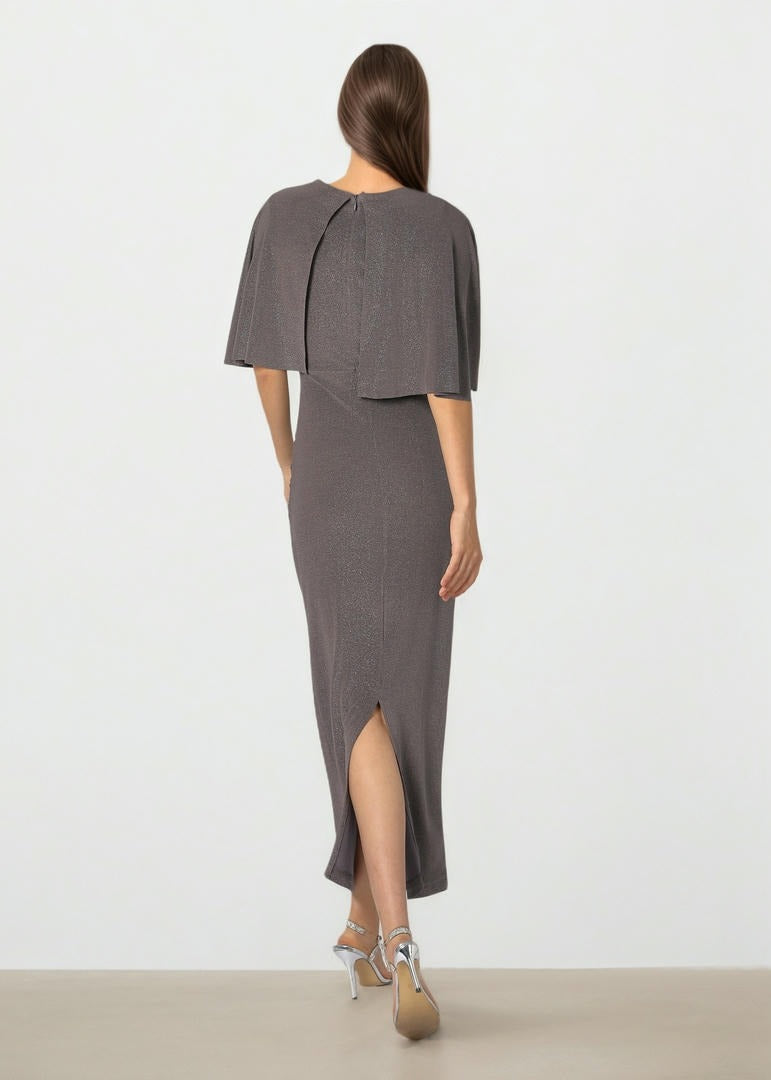 Dark Silver Jersey Dress