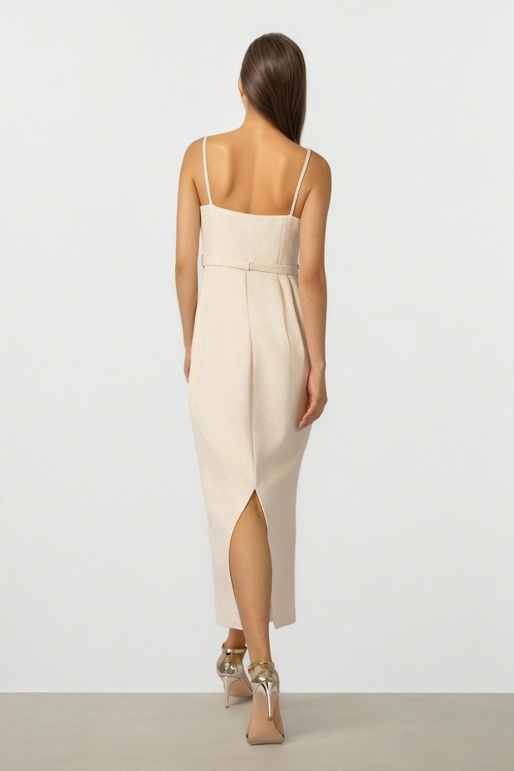 Belted Tweed Dress