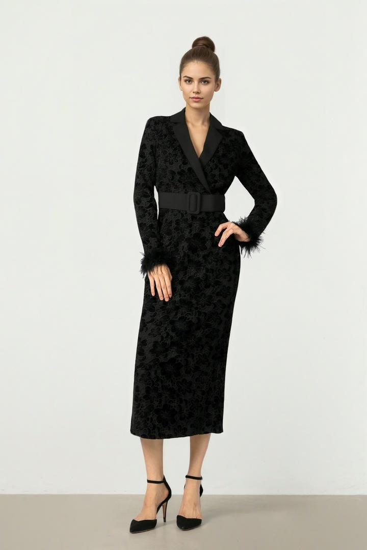 Lace & Fur Dress