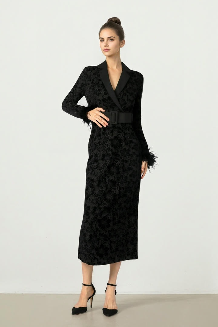 Lace & Fur Dress