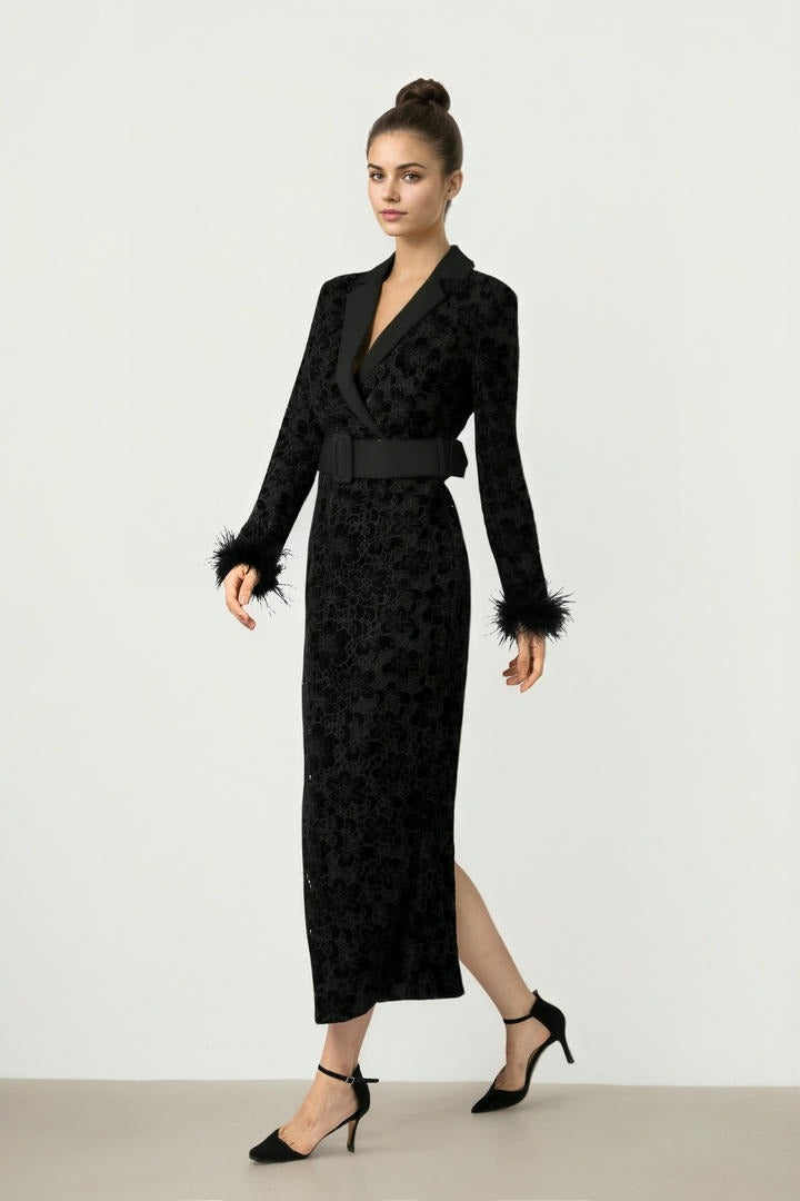 Lace & Fur Dress