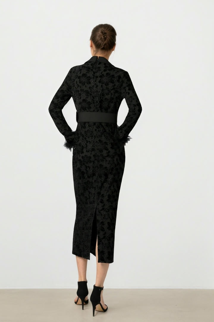 Lace & Fur Dress