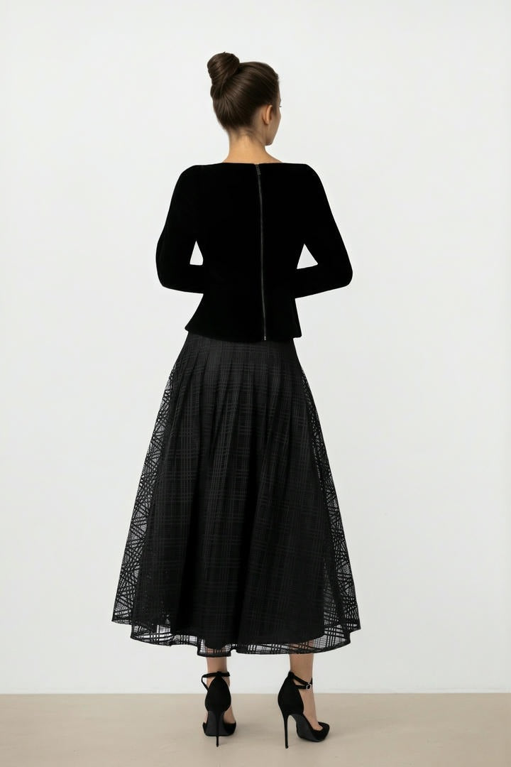Mesh Black Skirt