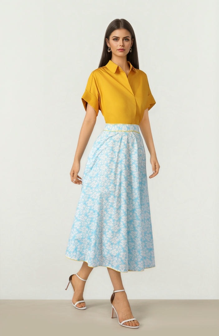 Piped Cotton Top