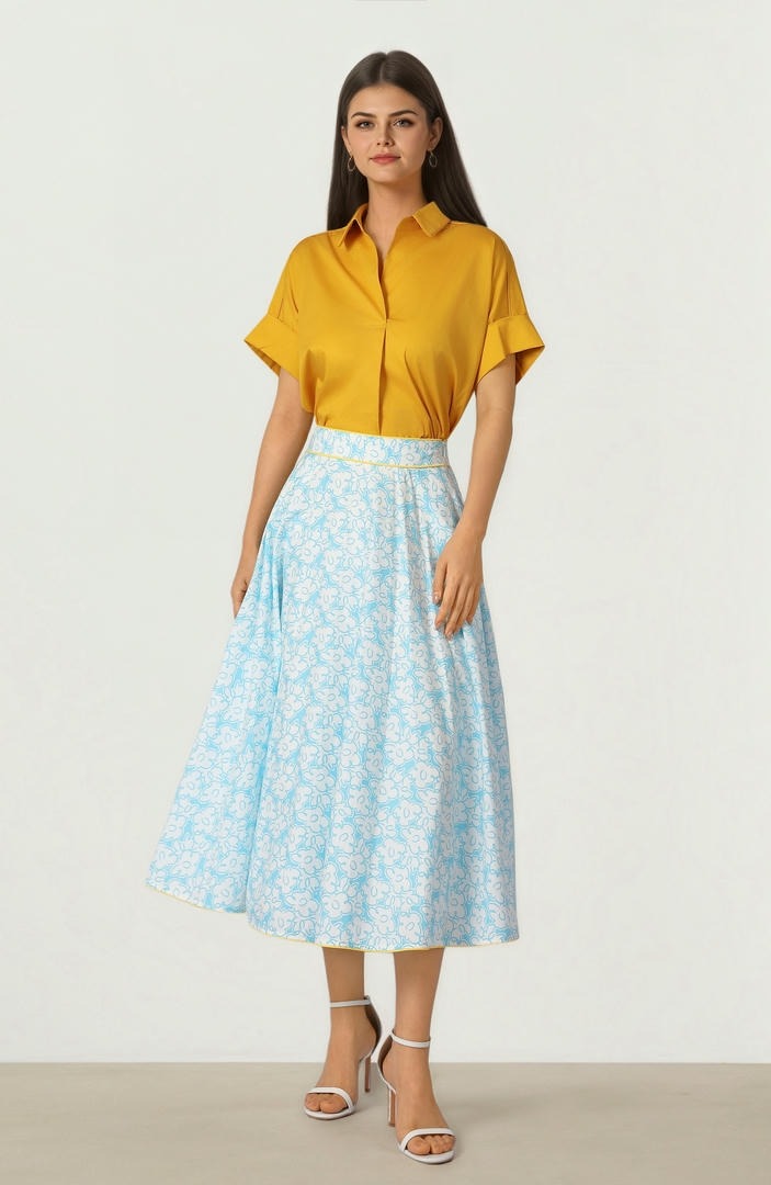 Piped Cotton Top