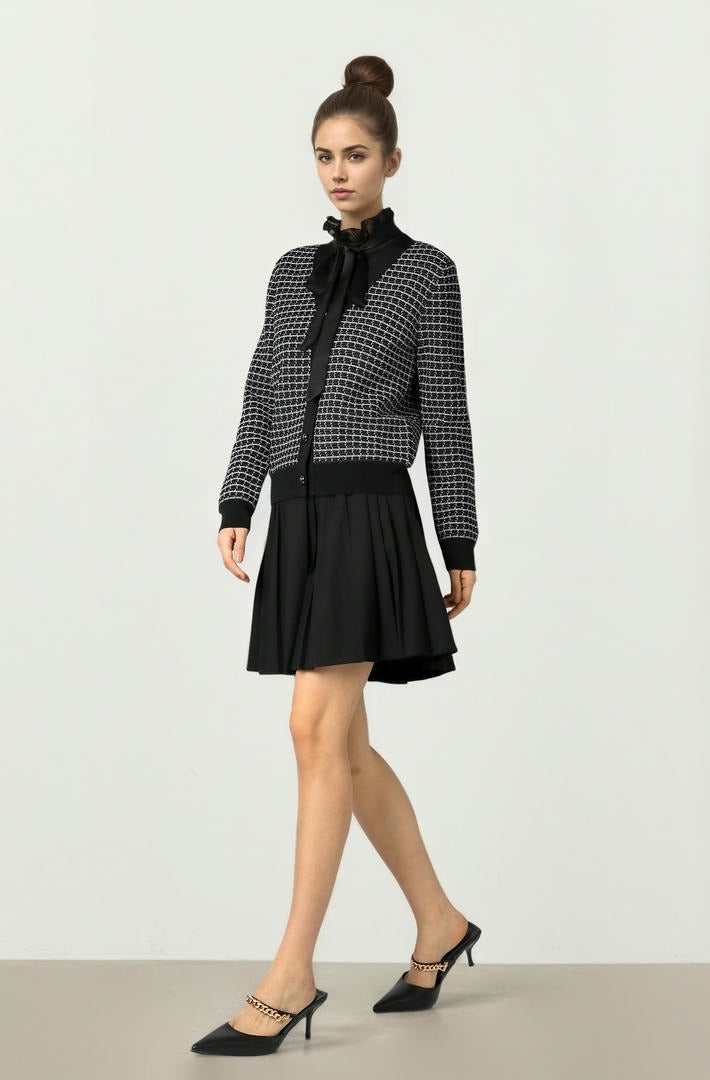 Black Knit Cardigan