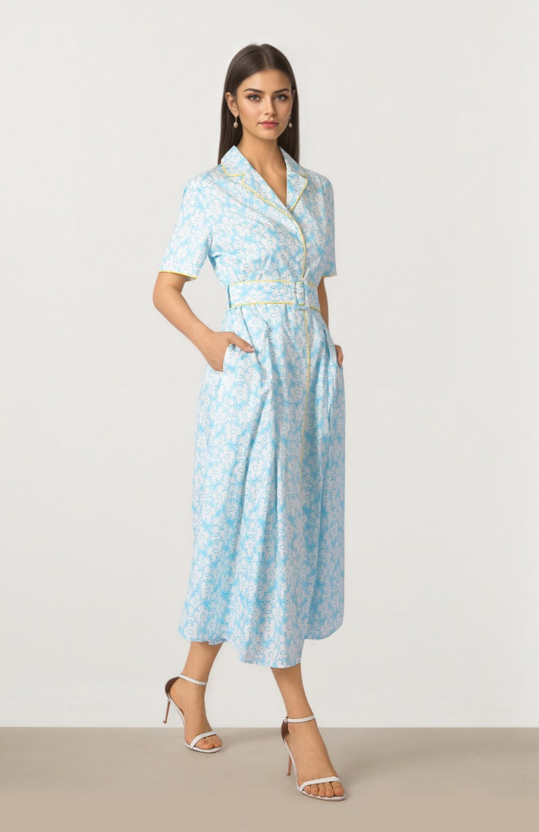 Printed Midi Dress