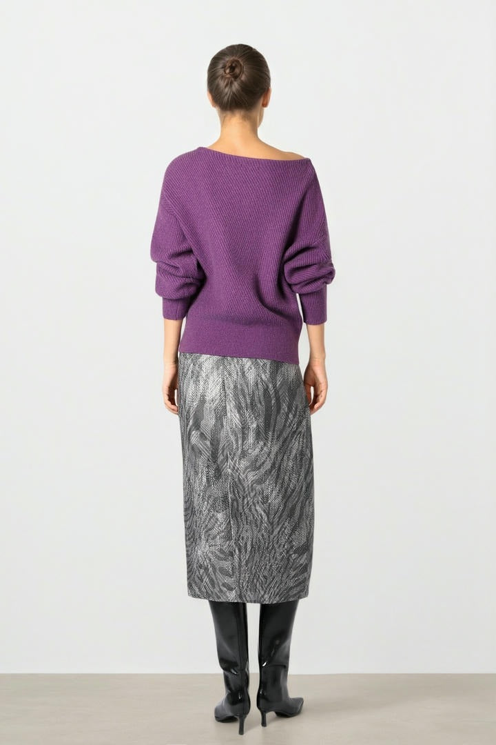 Purple Relaxed Knit