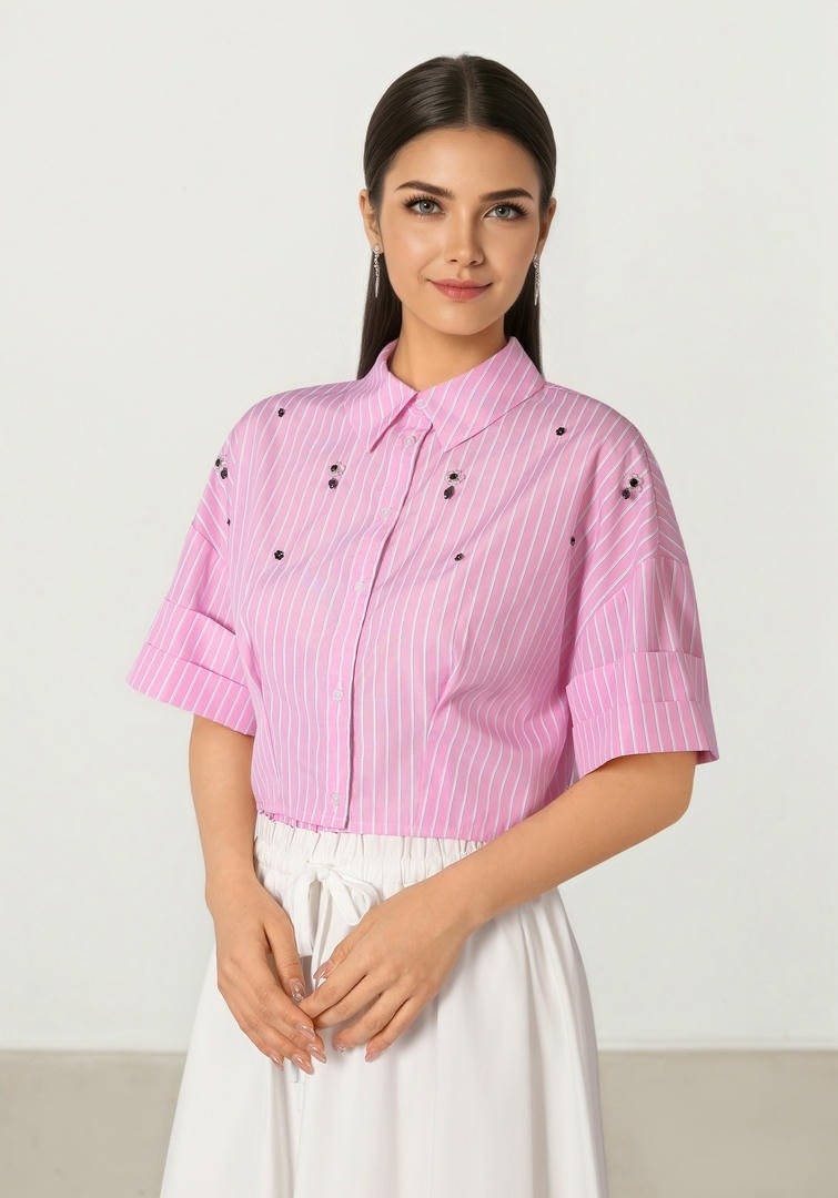 Striped Crop Top