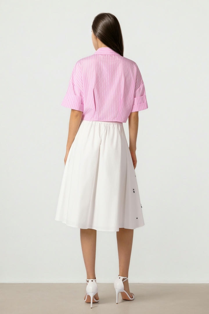 EMBELLISHED MIDI SKIRT