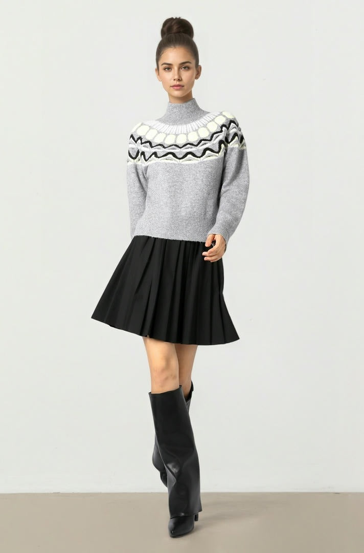 Black Crepe Skirt