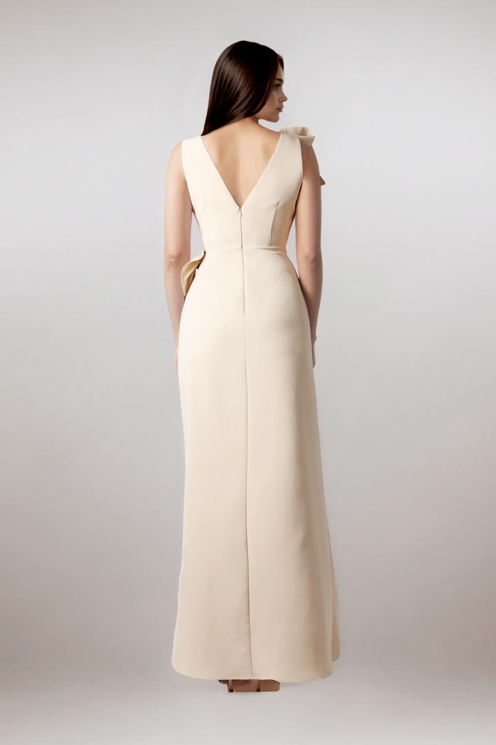 bow-tie shoulder dress