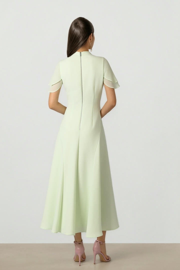 EMBELLISHED MIDI DRESS
