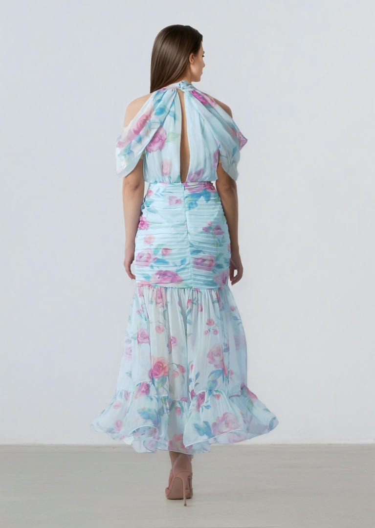 Drape Chiffon Dress
