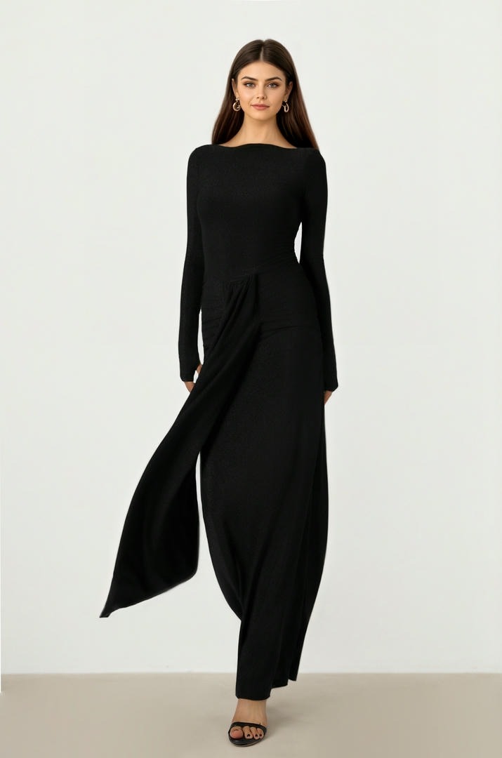 Black Jersey Dress