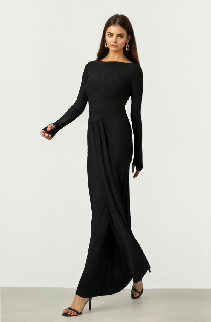 Black Jersey Dress