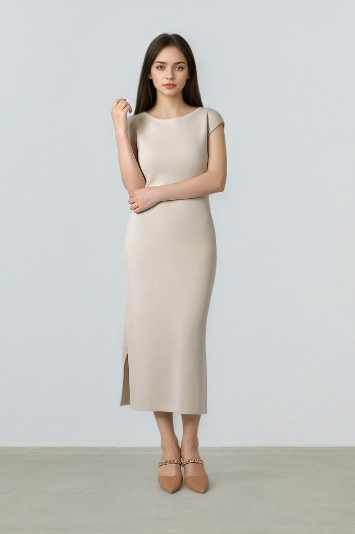 Fitted Knit Dress