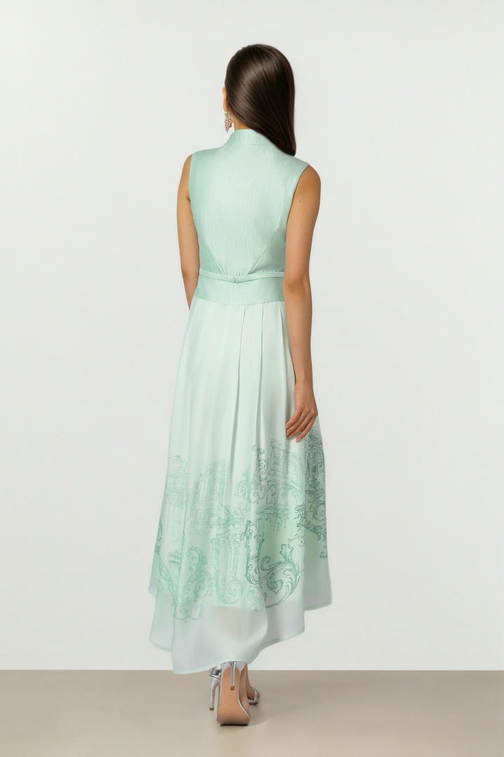 Highlow Printed Dress