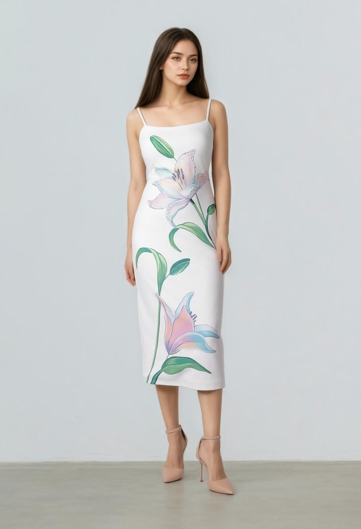 Floral prints Jersey Dress
