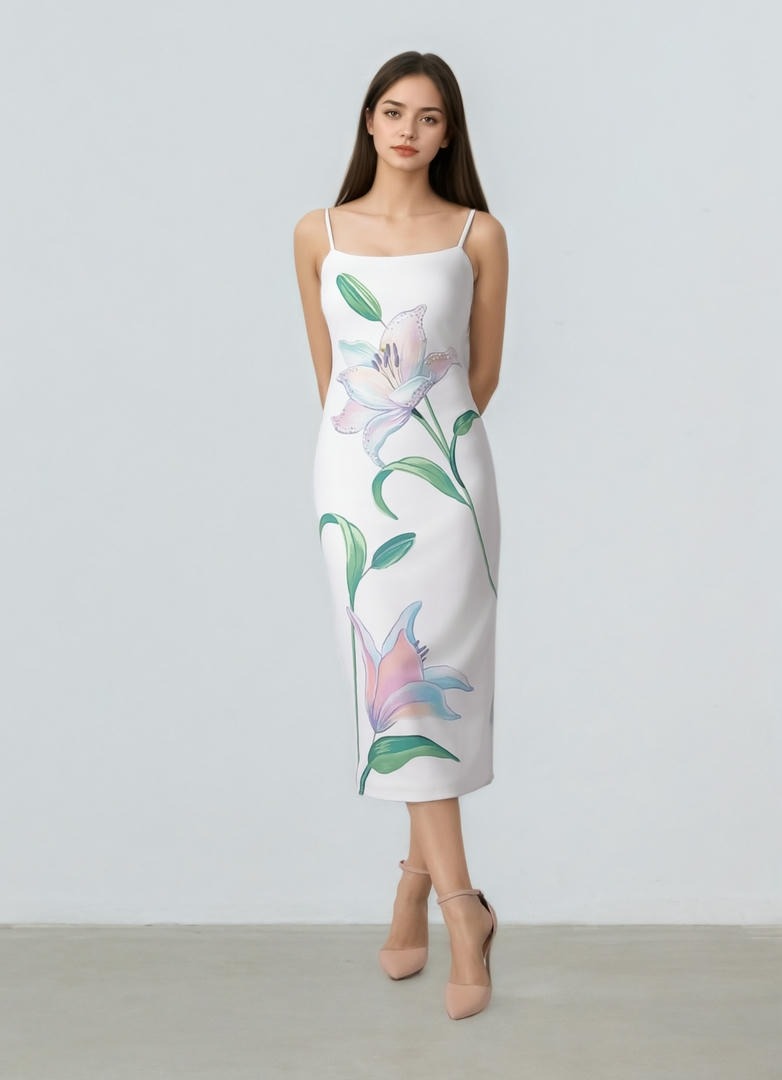 Floral prints Jersey Dress