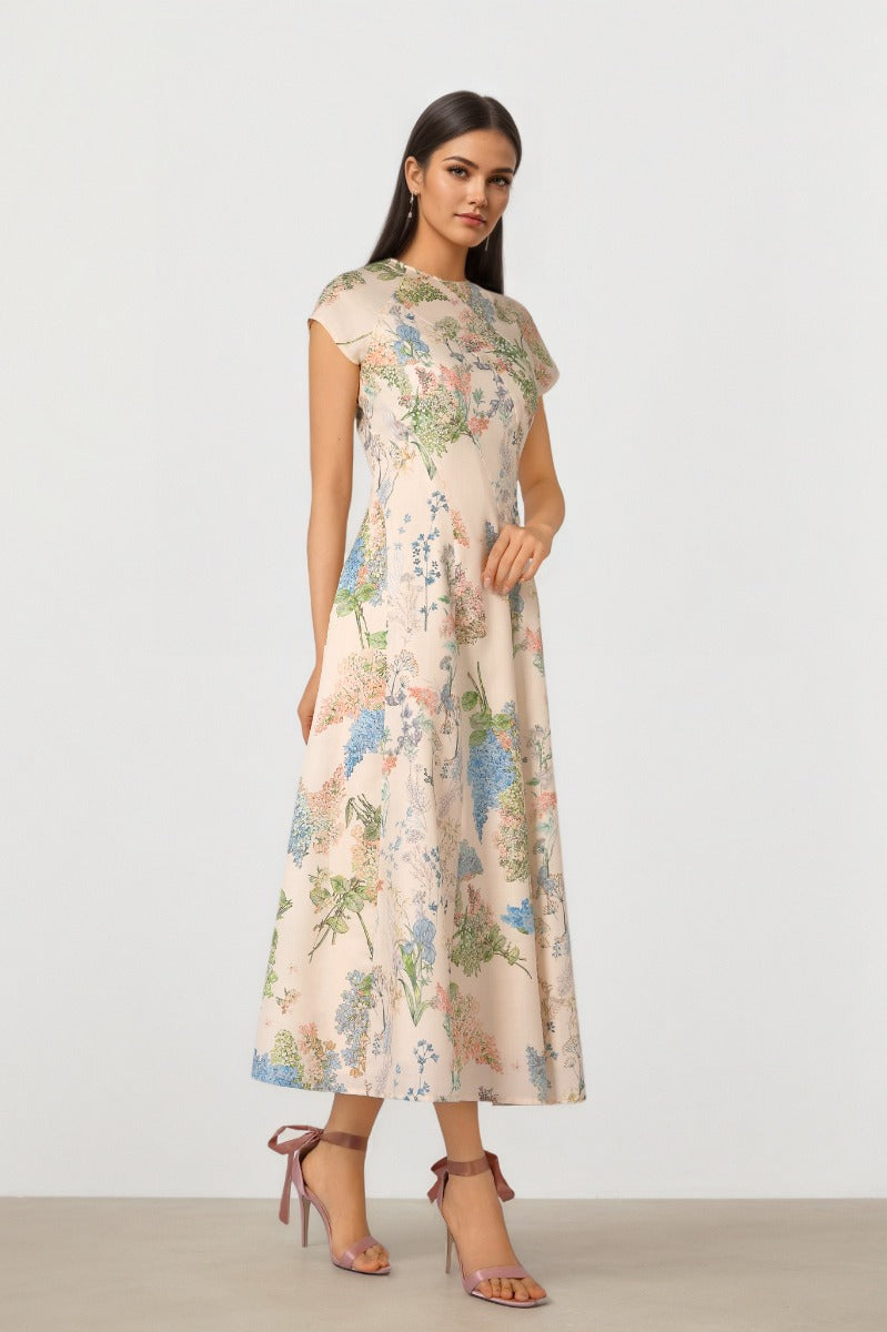 Panel Print Dress