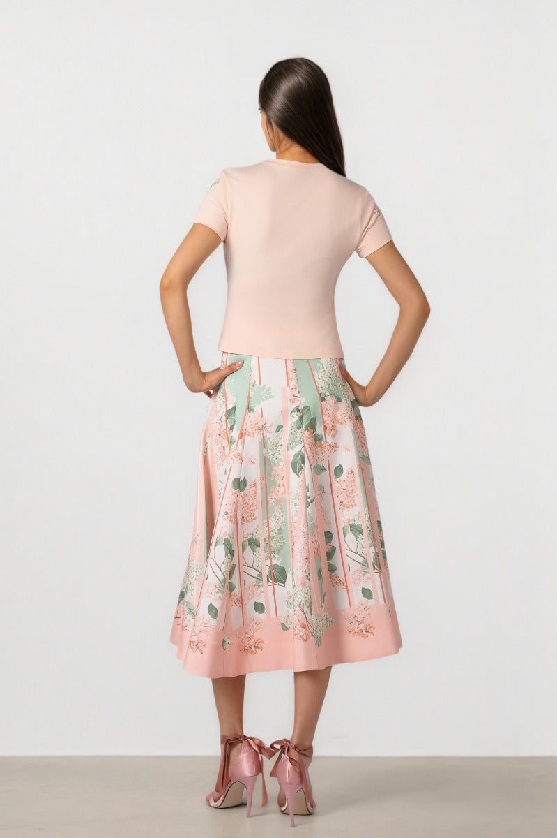 Ruched Peach T-shirt