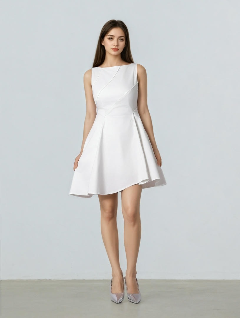 asymmetrical Hem Dress