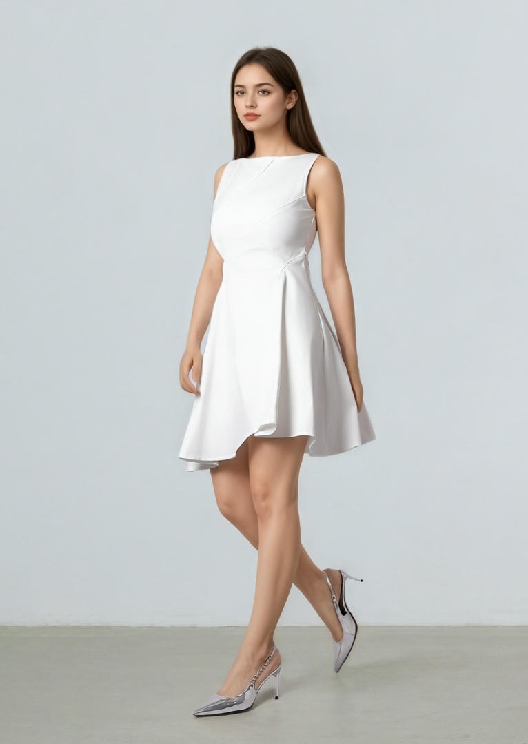 asymmetrical Hem Dress