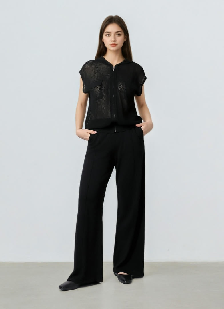 Wide Leg Knit Pants