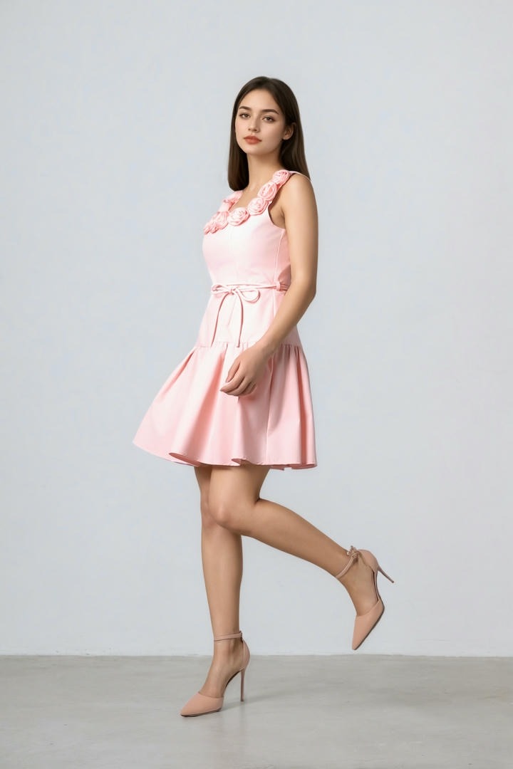 Statement Roses embellishment Dress