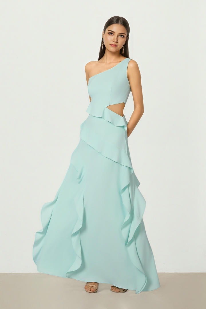Crepe Maxi Dress