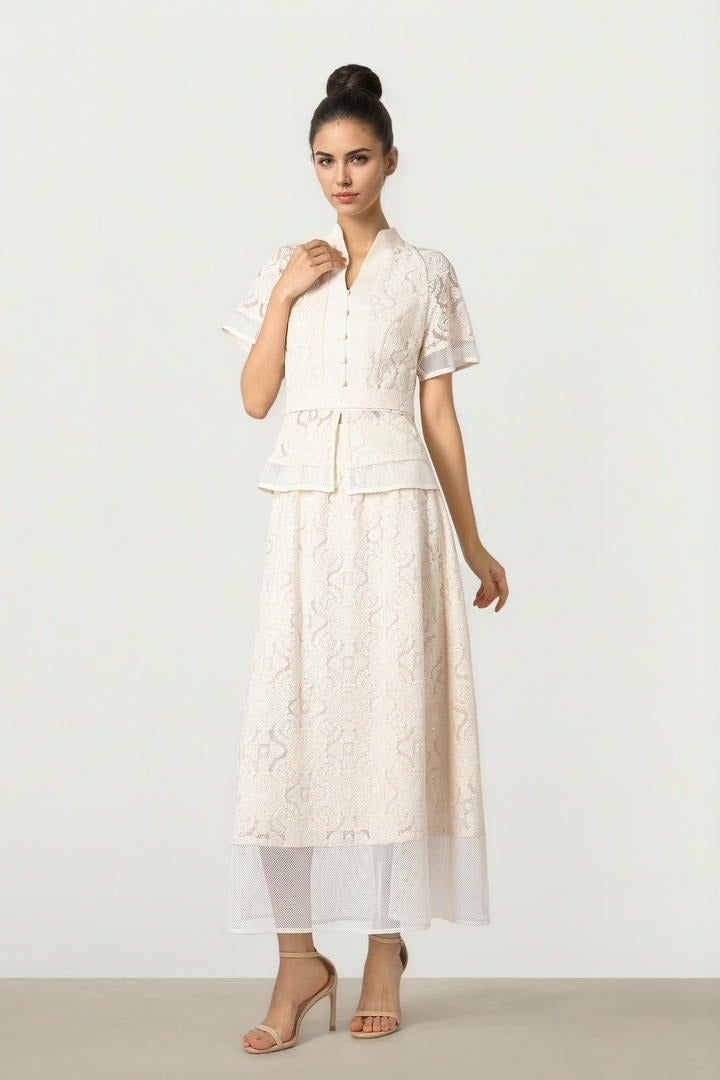 Lace A-Line Skirt