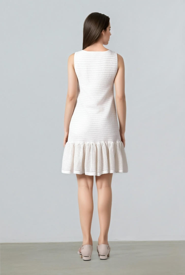 ruffle hem Knit Dress