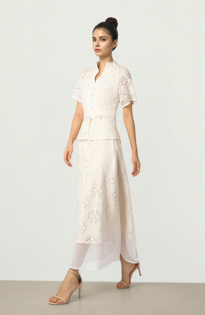 Lace A-Line Skirt
