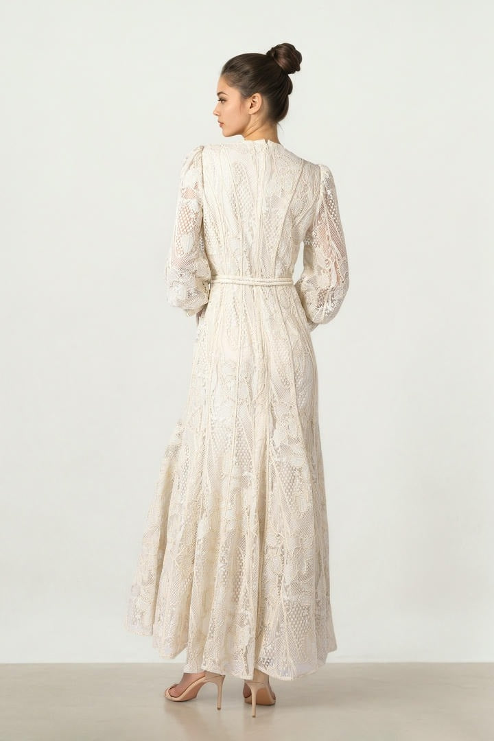 Cream Lace Maxi