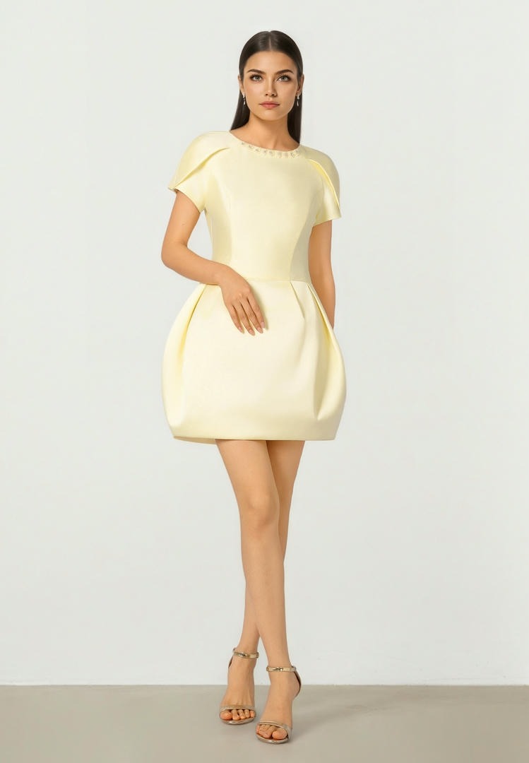 Peplum Mini Dress