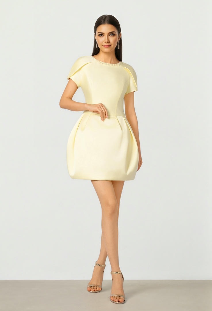 Peplum Mini Dress