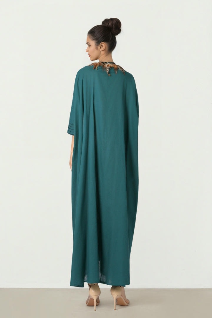 Feather Accent Kaftan