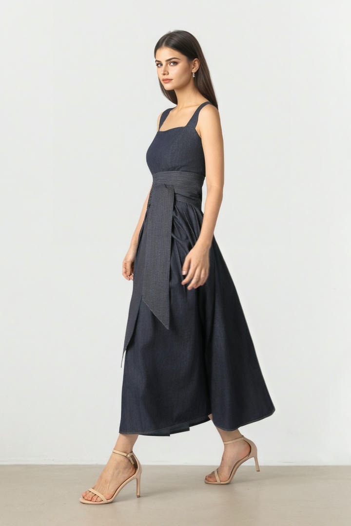 Indigo Denim Midi