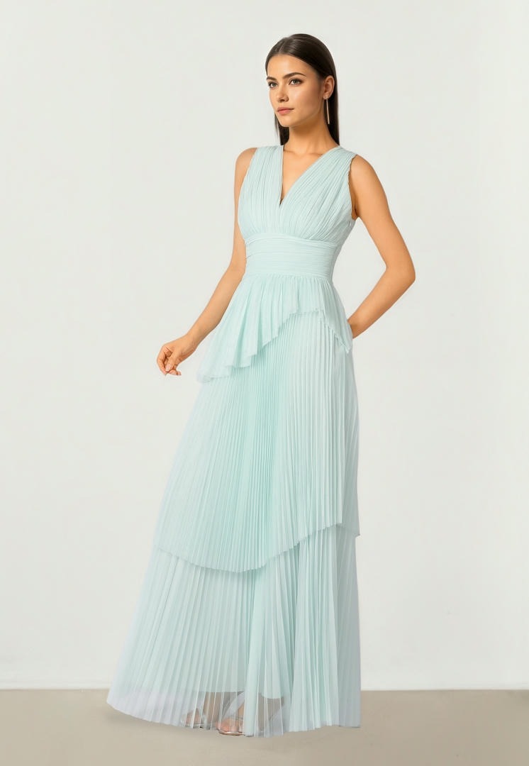 Blue Mesh Dress