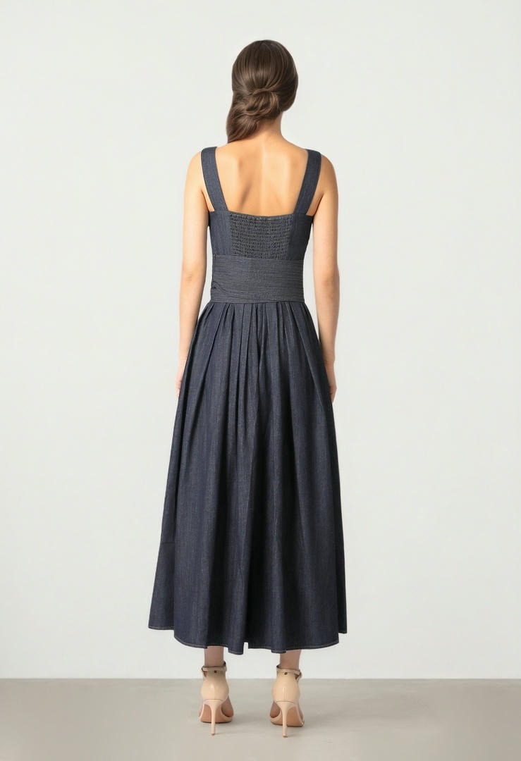 Indigo Denim Midi