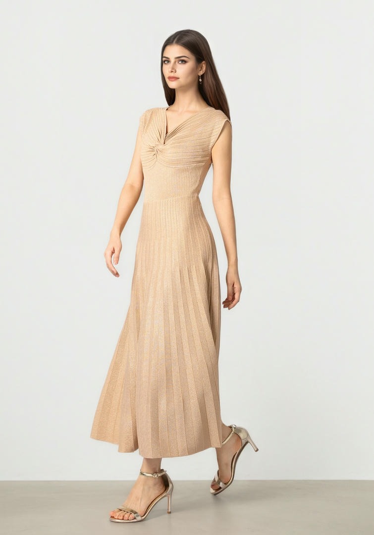 Gold Knit Dress