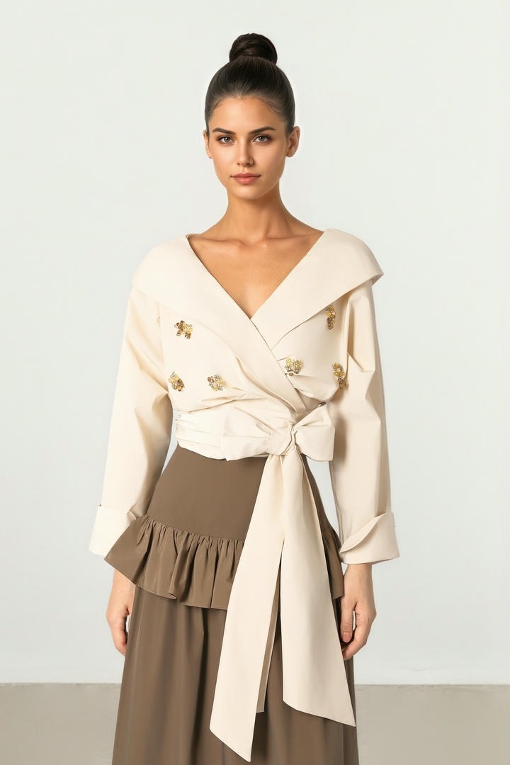Soft Tie Blouse