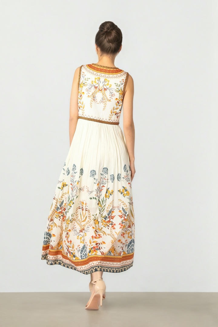 Quilted Print Dress