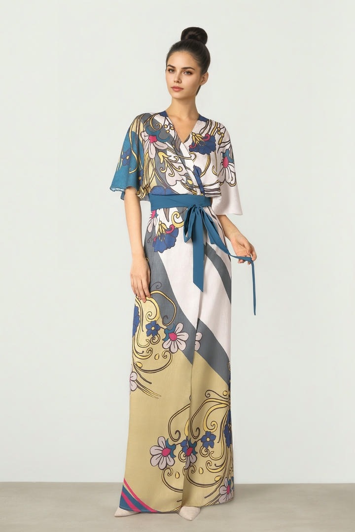 Printed Jacquard Dress