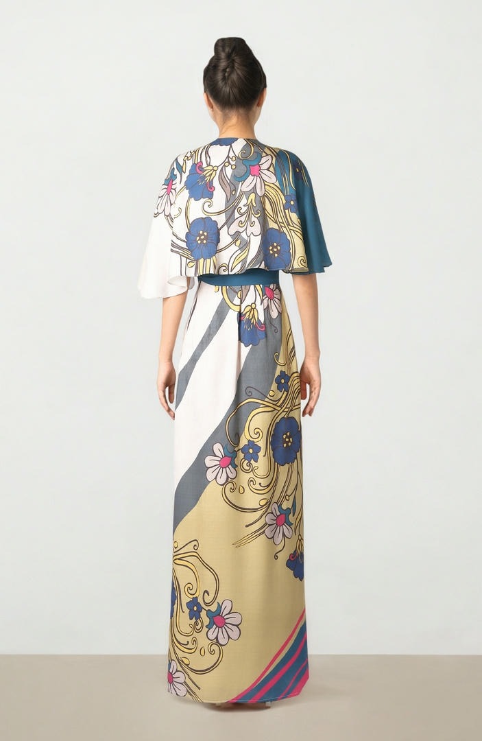 Printed Jacquard Dress
